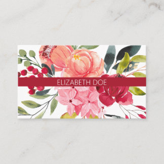 Prachtig Bright Floral Visitekaartje