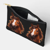 Prachtig, bruine paard met wit etui (Open)