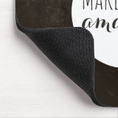 Prachtig | Bruine textuur Muismat (Hoek)