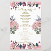 Prachtig budgettaire elegante botanische weddensch (Achterkant)