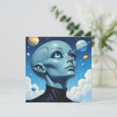 Prachtig buitenaards wezen (Staand voorkant)