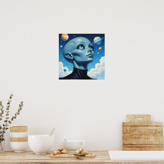 Prachtig buitenaards wezen poster (Keuken)