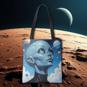 Prachtig buitenaards wezen tote bag