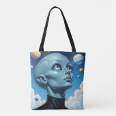 Prachtig buitenaards wezen tote bag (Achterkant)