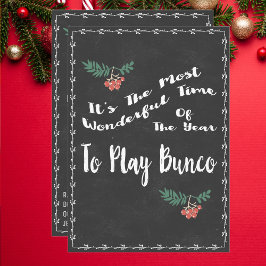 Prachtig Bunco kerstthema Kaart