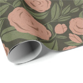 Prachtig Camellias inpakpapier (Rol Hoek)