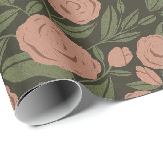 Prachtig Camellias inpakpapier (Rol Hoek)