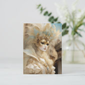 Prachtig carnavalsmasker van Venetië Briefkaart (Staand voorkant)