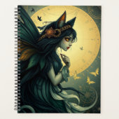 Prachtig Cat Fairy portret Planner (Voorkant)