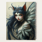 Prachtig Cat Fairy portret Planner (Achterkant)