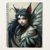Prachtig Cat Fairy portret Planner (Voorkant)