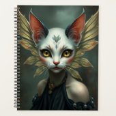 Prachtig Cat Fairy portret Planner (Voorkant)