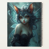 Prachtig Cat Fairy portret Planner (Achterkant)