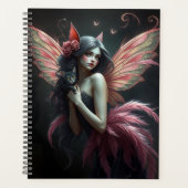 Prachtig Cat Fairy portret Planner (Voorkant)
