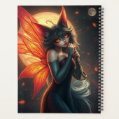 Prachtig Cat Fairy portret Planner (Achterkant)