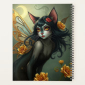 Prachtig Cat Fairy portret Planner (Achterkant)