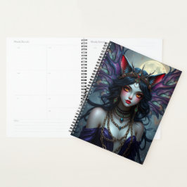 Prachtig Cat Fairy portret Planner