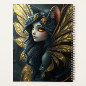 Prachtig Cat Fairy portret Planner (Achterkant)