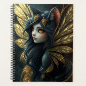 Prachtig Cat Fairy portret Planner (Voorkant)