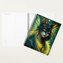 Prachtig Cat Fairy portret Planner