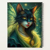 Prachtig Cat Fairy portret Planner (Achterkant)