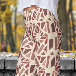 Prachtig Champagne wit mozaïek patroon Leggings