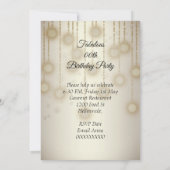 Prachtig Champagnether Sepia Lichten Feest Save The Date (Achterkant)