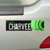 prachtig, Charvee, mooi Bumpersticker (Op auto)