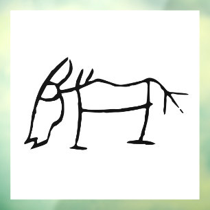 Prachtig Chinees dierenriem-paard-#001- Raamsticker