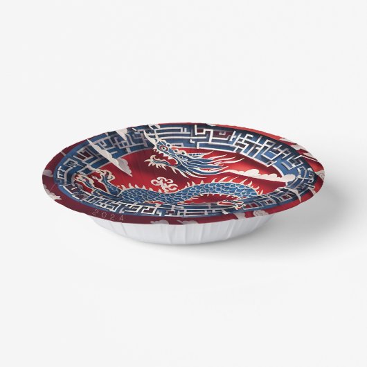 Prachtig Chinees Dragon Nieuwjaar 2024 PPB2 Papier Papieren Kommen (Gebogen)