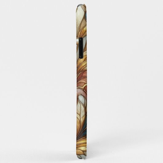 Prachtig chique Glas in lood bloemenmozaïekpatroon Case-Mate iPhone Case (Achterkant/rechts)