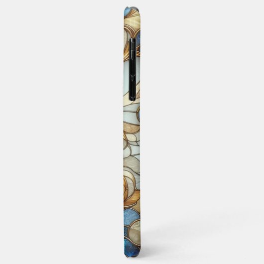 Prachtig chique Glas in lood bloemenmozaïekpatroon Case-Mate iPhone Case (Achterkant/links)