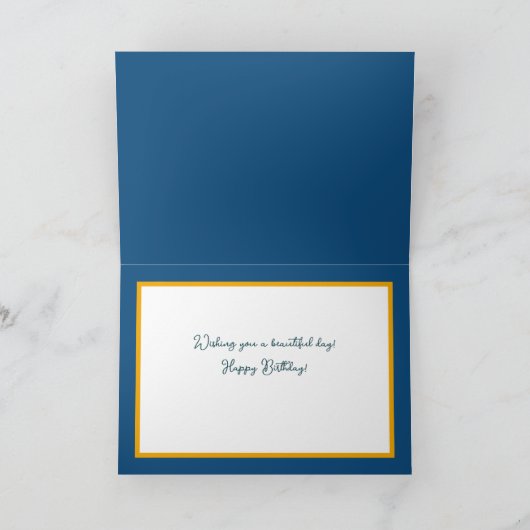 Prachtig chique witte roos bloemenboeket verjaarda kaart (Binnen)