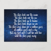 Prachtig Christelijk gebed Stars Poem Night Sky