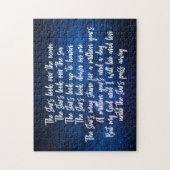 Prachtig Christelijk gebed Stars Poem Night Sky Legpuzzel (Verticaal)