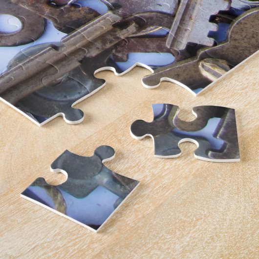 Prachtig Collectie van  oude skeletsleutels Legpuzzel (Zijkant)