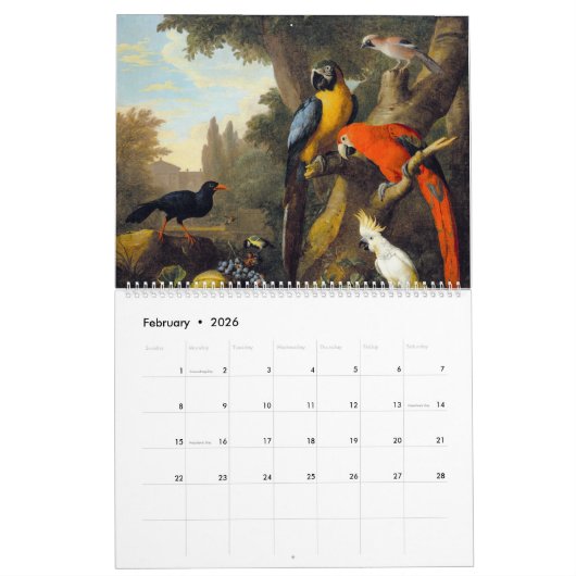 Prachtig Collectie vogels met  gevoel Kalender (Feb 2026)