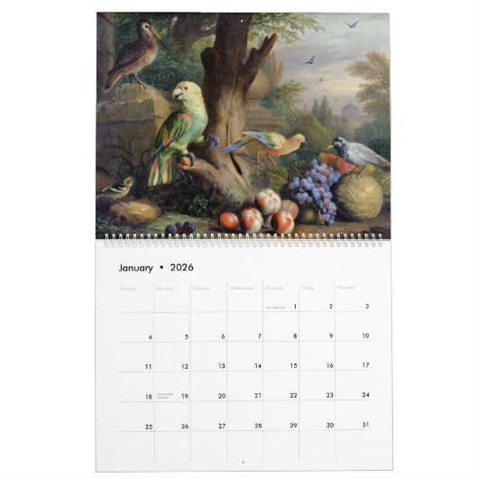 Prachtig Collectie vogels met  gevoel Kalender (Jan 2026)