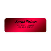 Prachtig, cool, fijn, modern kerstlabel etiket (Voorkant)