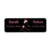 Prachtig, cool, fijn, modern kerstlabel etiket (Voorkant)