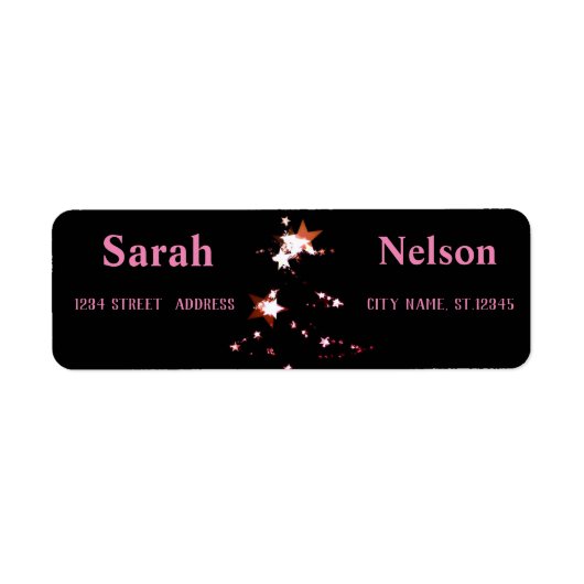 Prachtig, cool, fijn, modern kerstlabel etiket (Voorkant)