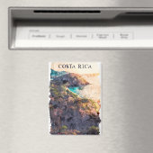 Prachtig Costa Rica Vintage Travel Landschap Magneet (Insitu (Vaatwasser))