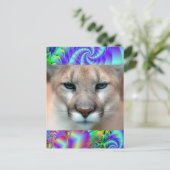 PRACHTIG COUGAR BRIEFKAART (Staand voorkant)