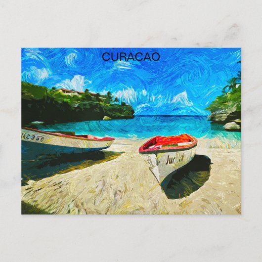 Prachtig Curacao tropisch eiland landschap Briefkaart (Voorkant)