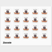 Prachtig Dankbaar Gezegend Mooie Hond Vierkante Sticker (Vel)