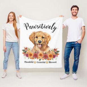 Prachtig Dankbare Gezegende Cute Hond Fleece Deken