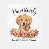 Prachtig Dankbare Gezegende Cute Hond Fleece Deken (Voorkant)
