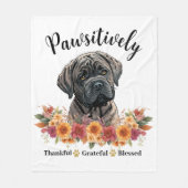 Prachtig Dankbare Gezegende Cute Hond Fleece Deken (Voorkant)