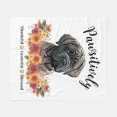 Prachtig Dankbare Gezegende Cute Hond Fleece Deken (Voorkant (Horizontaal))