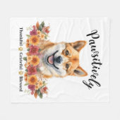 Prachtig Dankbare Gezegende Cute Hond Fleece Deken (Voorkant (Horizontaal))